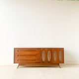 Mid Century Dresser with Sculpted Sliding Doors by Young