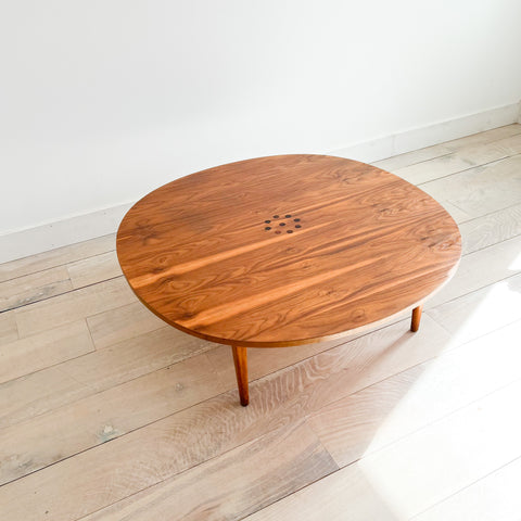 Drexel Walnut and Rosewood Coffee Table