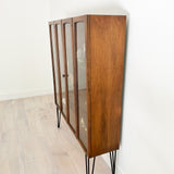 Broyhill Curio Cabinet on Hairpin Legs