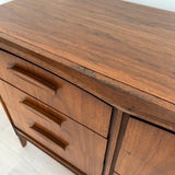 Low Walnut Dresser by United