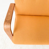 Mid Century Thonet Sofa w/ New Mustard Upholstery