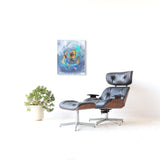 Black Selig Lounge Chair and Ottoman