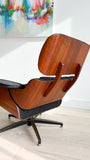 Eames Style Lounge Chair and Ottoman - New Upholstery