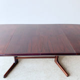 Mid Century Rosewood Dining Table w/ 2 leaves