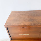 Mid Century Walnut Highboy Dresser by Kent Coffey