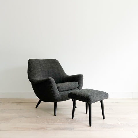 Lawrence Peabody Lounge Chair Ottoman – Atomic Furnishing Design