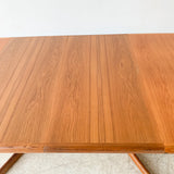 Mid Century Danish Teak Dining Table by Dyrlund