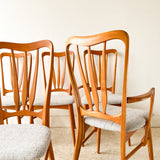 6 Niels Koefoed "Ingrid" Teak Dining Chairs for Koefoeds Hornslet