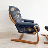 Danish Teak Lounge Chair and Ottoman