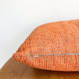 Orange Tweed Lumbar Pillow