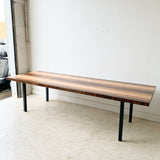 Mid Century Tri-Wood Expandable Dining Table by Milo Baughman w/ 2 Leaves