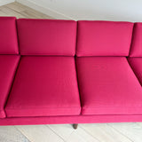 Rowe Sofa w/ New Fuchsia Upholstery