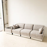 Vintage Modular Sofa with Mirrored Base by Thayer Coggin