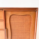 Mid Century Mahogany Dresser/Buffet w/ Sculpted Drawer Pulls