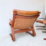 Pair of Ingmar Relling Lounge Chairs with Single Ottoman