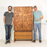 Mid Century Brutalist Armoire