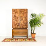 Mid Century Brutalist Armoire