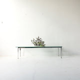 Vintage Chrome and Glass Coffee Table