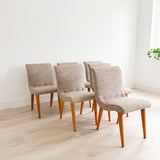 Set of 6 Russel Wright for Conant Ball Dining Chairs