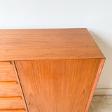 Vintage Teak Armoire/Gentlemen’s Chest