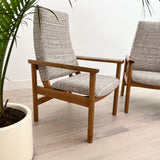 Pair of Thonet Lounge Chairs w/ New Upholstery