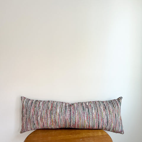 Multi-Color Stripe Extra Long Lumbar Pillow