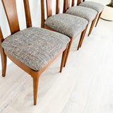 Set of 4 Broyhill Brasilia Dining Chairs w/ New Upholstery