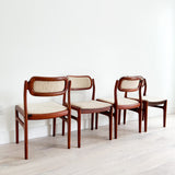 Set of 4 Rosewood Dining Chairs