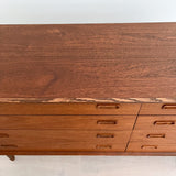 Mid Century Danish Teak & Oak Low Dresser