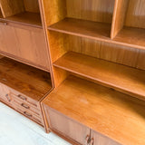 Danish Teak 6 Piece Wall Unit