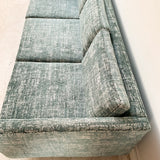 Mid Century Sofa w/ New Soft Green Upholstery