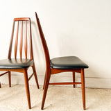 Set of 4 “Eva” Chairs by Niels Koefoed for Koefoeds Hornslet