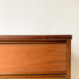 Mid Century Walnut Highboy Dresser by Dixie