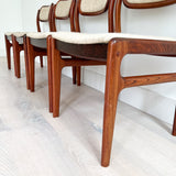 Set of 4 Rosewood Dining Chairs