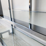 Vintage Chrome and Glass Shelf