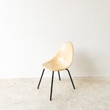 Vintage Yellow Shell Chair