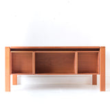 Danish Teak Desk with Floating Cabinets