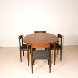 Danish Teak Oval Dining Table with 1 Leaf