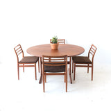 Danish Teak Round Dining Table