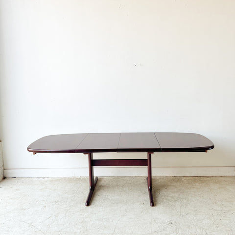 Vintage Rosewood Dining Table w/ 2 Leaves