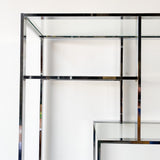 Vintage Chrome and Glass Shelf