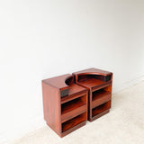 Pair of Rosewood Nightstands by Brouer