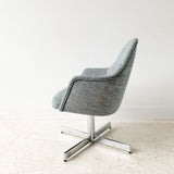 Mid Century Swivel Lounge Chair w/ New Upholstery