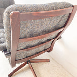 Pair of Vintage Lounge Chairs with New Upholstery