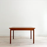 Danish Teak Expandable Dining Table w/ Square Legs