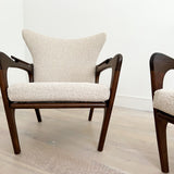 Pair of Adrian Pearsall Wingback Lounge Chairs