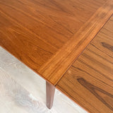 Danish Teak Expandable Dining Table w/ Square Legs