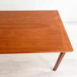 Danish Teak Expandable Dining Table w/ Square Legs