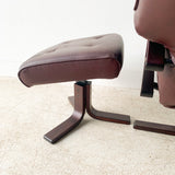 Danish Recliner and Ottoman by Somo