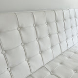 Barcelona Style Sofa w/ White Leather